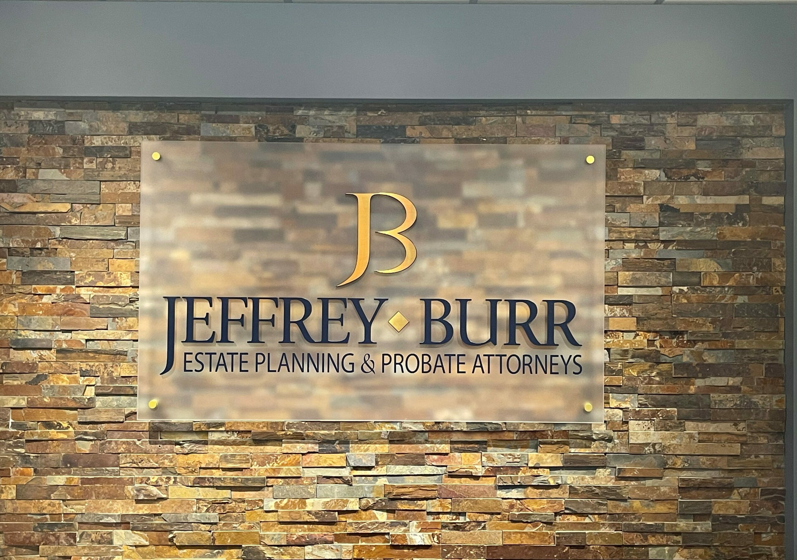 Jeffrey Burr Las Vegas office sign